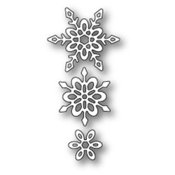 Fustella metallica PoppyStamps Madeleine Snowflakes