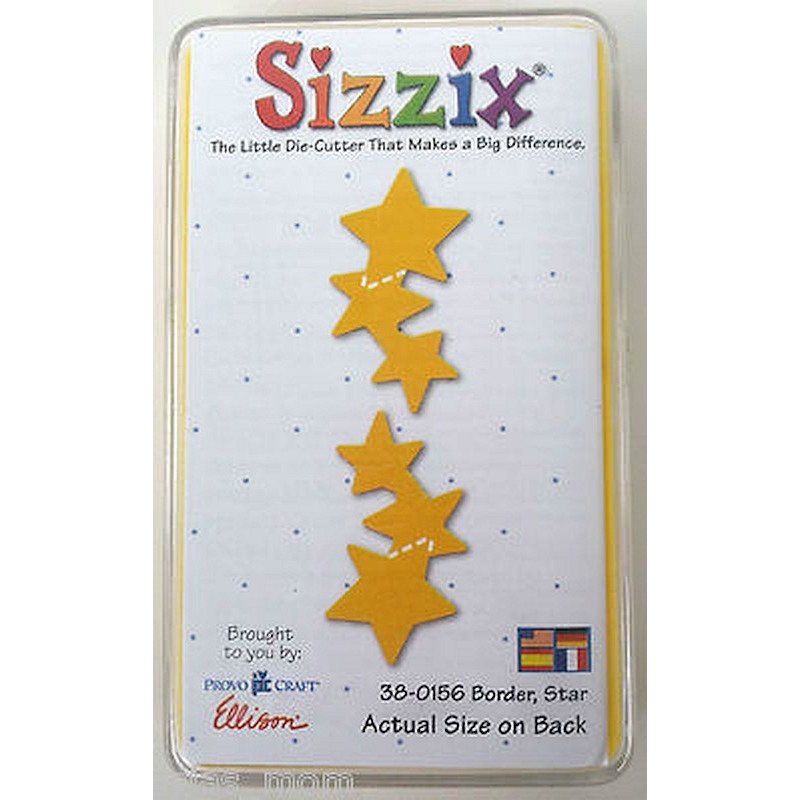 Fustella Sizzix Originals Yellow Bordo di stelle