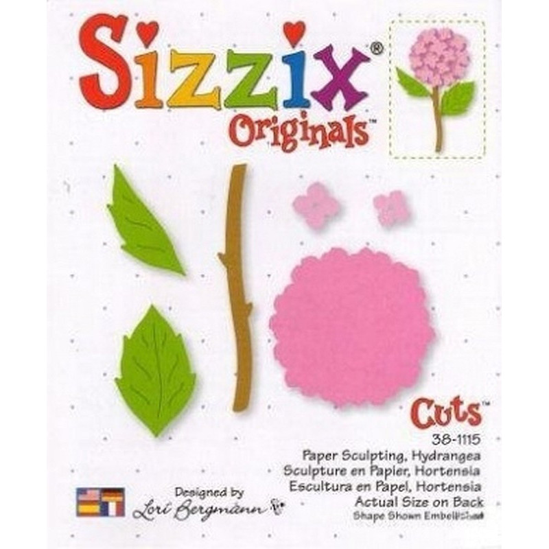 Fustella Sizzix Originals Sculture di carta Ortensia