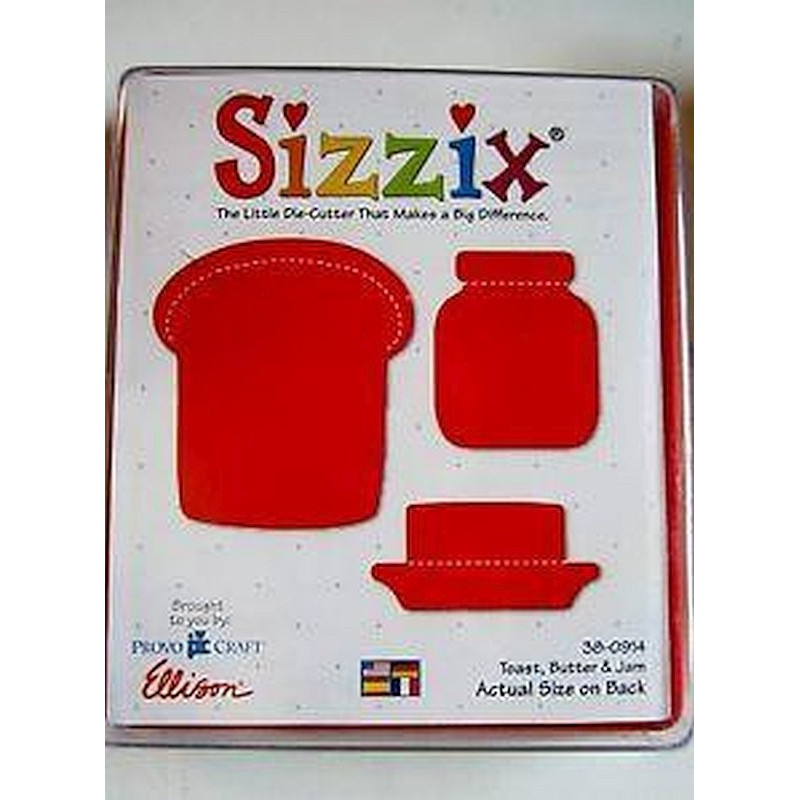 Fustella Sizzix Originals Toast Burro e Barattolo