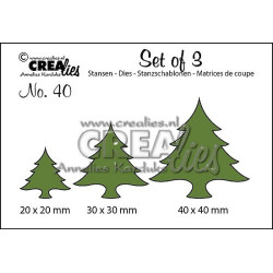 Fustella metallica Crealies Set of 3 nr 40