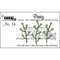 Fustella metallica Crealies Partz 14