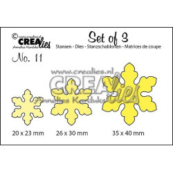 Fustella metallica Crealies Set of 3 nr 11