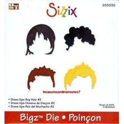 Fustella Sizzix Bigz Dress Ups Boy Hair 2