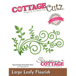 Fustella metallica Cottage Cutz Large Leafy Flourish