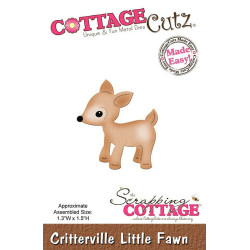 Fustella metallica Cottage Cutz Critterville Little Fawn