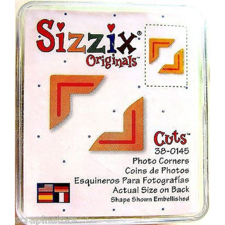 Fustella Sizzix Originals Green Photo corners