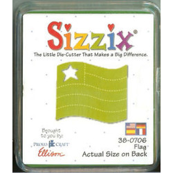 Fustella Sizzix Originals Green Flag