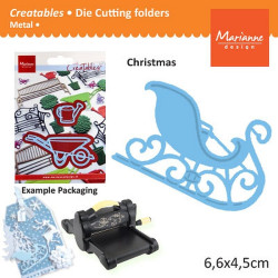 Fustella metallica Marianne Design Creatables Sleigh