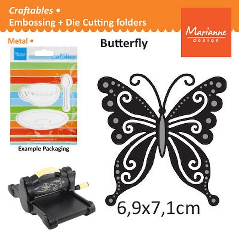 Fustella metallica Marianne Design Craftables Butterfly