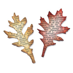 Fustella Sizzix Tim Holtz Movers & Shapers Tattered Leaves