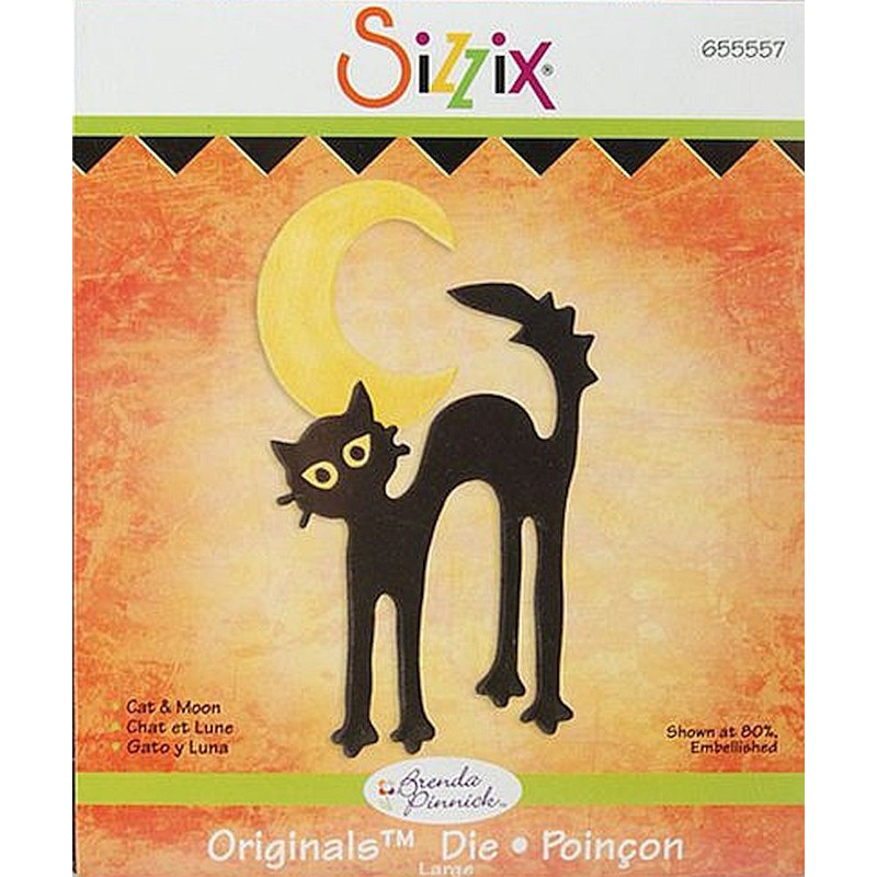 Fustella Sizzix Originals Gatto e Luna