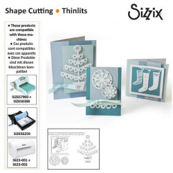 Fustella Sizzix Thinlits Christmas Trims