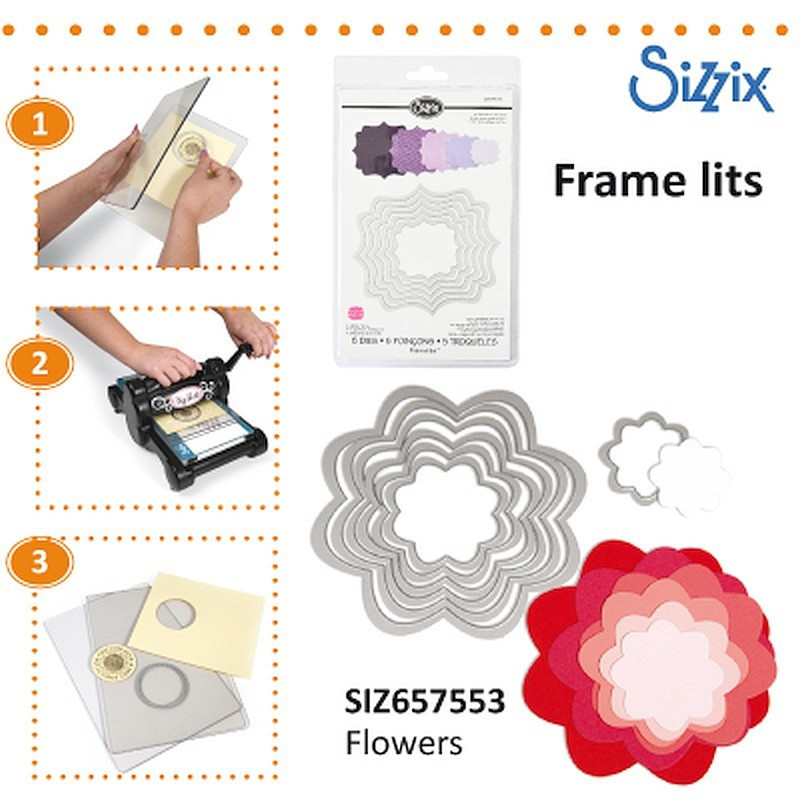 Fustella Sizzix Framelits Fiori