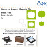 Fustella Sizzix Movers & Shapers Fancy Labels Set