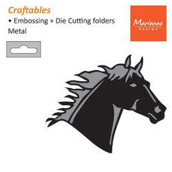 Fustella metallica Marianne Design Craftables Horse Head