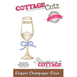 Fustella metallica Cottage Cutz Elegant Champagne Glass