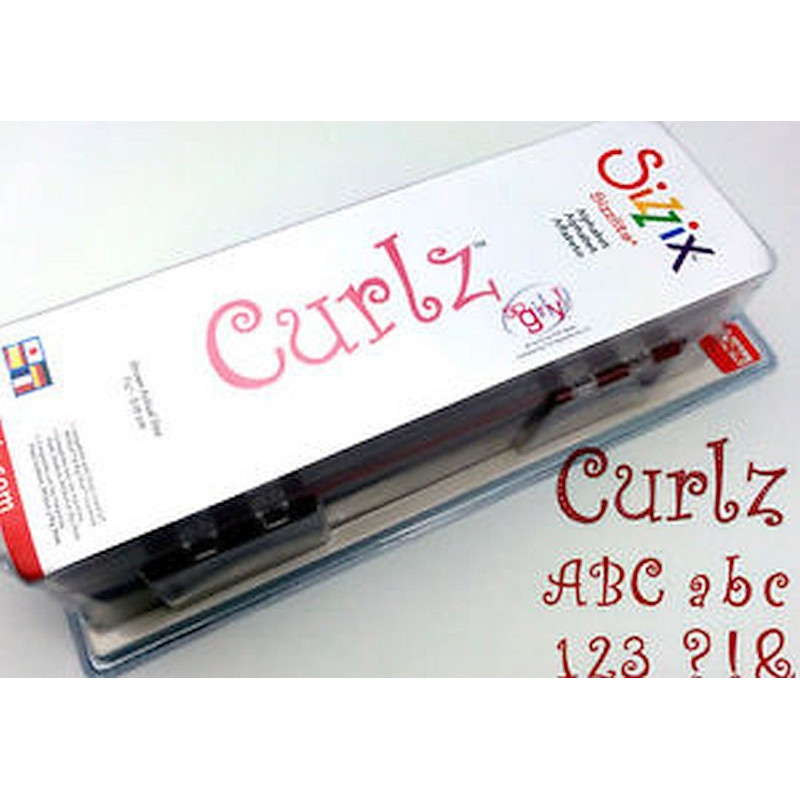 Fustella Sizzix Sizzlits Alfabeto Curlz