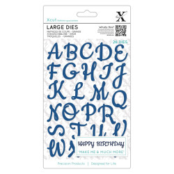 Fustella metallica Xcut Script Alphabet Uppercase