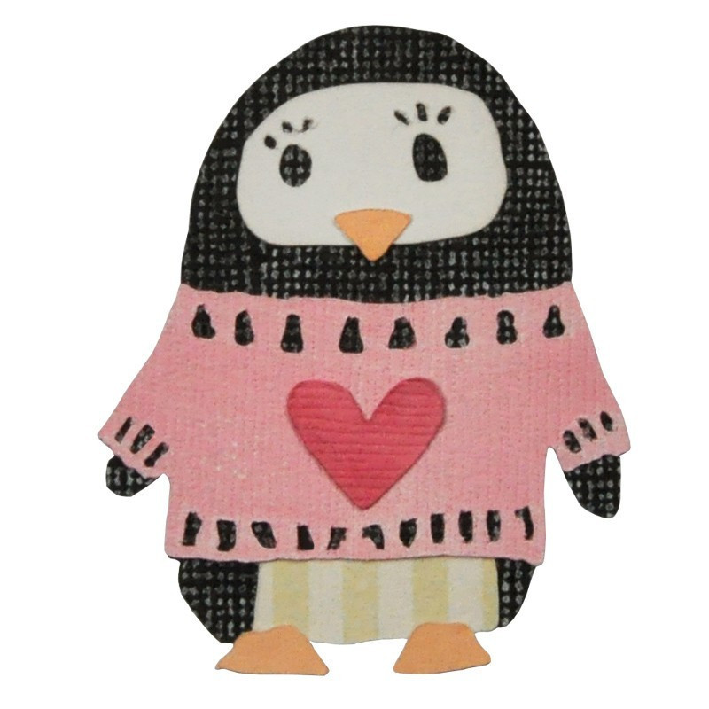 Fustella Sizzix Thinlits Pinguino dell'amicizia