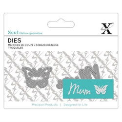 Fustella metallica Xcut Mini sentiment Mum