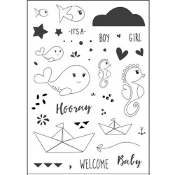 Timbri CUT-IES Clear Stamp Ocean Babies