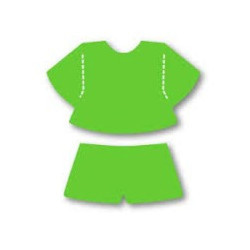 Fustella Sizzix Originals Green Bitty Shorts & Top