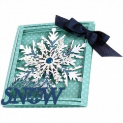 Fustella Sizzix Thinlits Tri Fold Card Snowflake