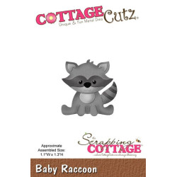 Fustella metallica Cottage Cutz Baby Raccoon