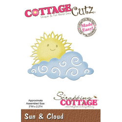 Fustella metallica Cottage Cutz Sun & Cloud