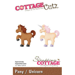 Fustella metallica Cottage Cutz Pony Unicorn