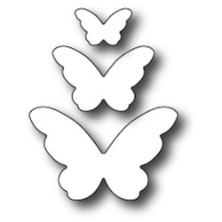 Fustella metallica PoppyStamps Emelia Butterfly Trio