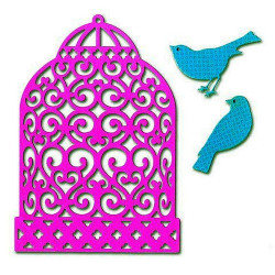 Fustella Sizzix Thinlits Birdcage