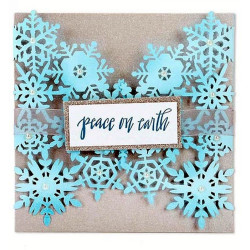 Fustella Sizzix Thinlits Snowflake Card