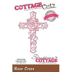 Fustella metallica Cottage Cutz Rose Cross