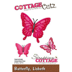 Fustella metallica Cottage Cutz Butterfly Lisbeth