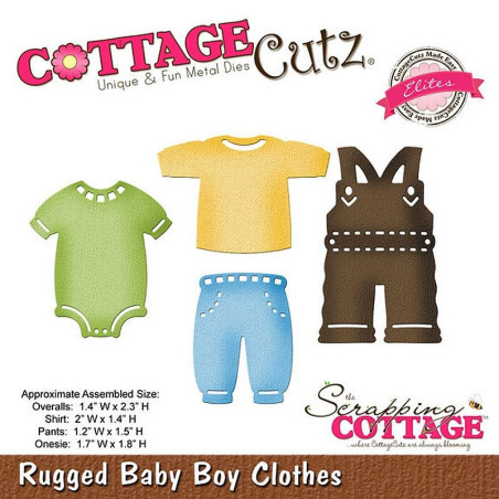 Fustella metallica Cottage Cutz Rugged Baby Boy Clothes