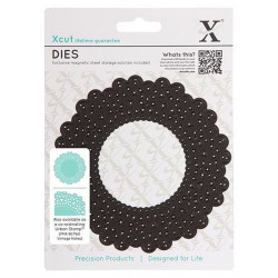 Fustella metallica Xcut Vintage Notes - Doily