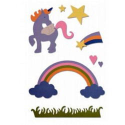 Fustella Sizzix Thinlits Magical Unicorn