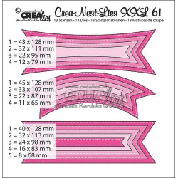 Fustella metallica Crealies Crea-nest-lies XXL no. 61 Tags