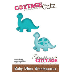 Fustella metallica Cottage Cutz Baby Dino Brontosaurus