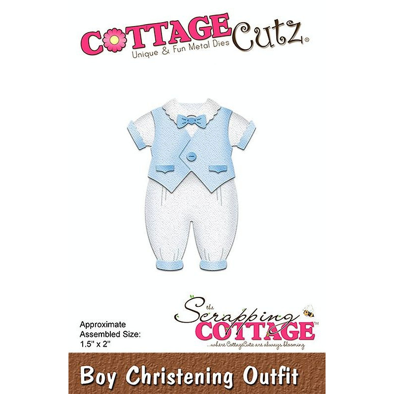 Fustella metallica Cottage Cutz Christening Outfit