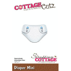 Fustella metallica Cottage Cutz Diaper Mini