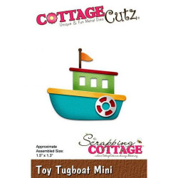 Fustella metallica Cottage Cutz Toy Tugboat Mini