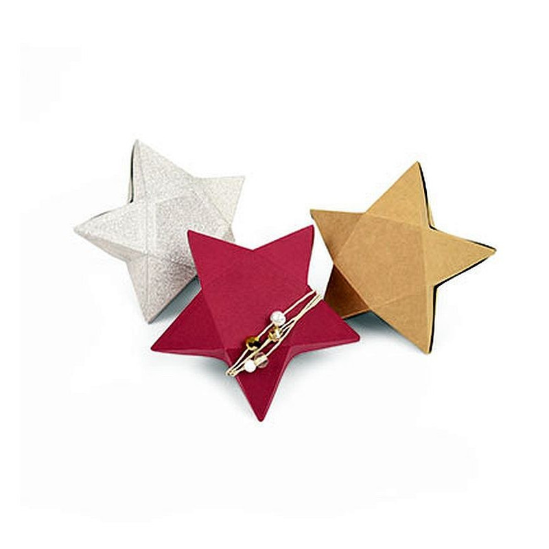 Fustella Sizzix Thinlits Plus Star Box by Debi Potter