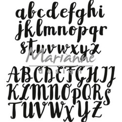 Fustella metallica Marianne Design Craftables Brush Alphabet