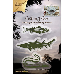 Fustella metallica Joy! Crafts Cutting & Embossing Fishing Fun