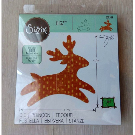 Fustella Sizzix Bigz Reindeer 3