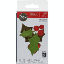 Fustella Sizzix Originals Holly & Berries