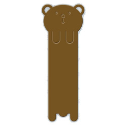 Fustella metallica Bear Bookmark